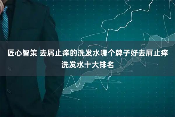 匠心智策 去屑止痒的洗发水哪个牌子好去屑止痒洗发水十大排名
